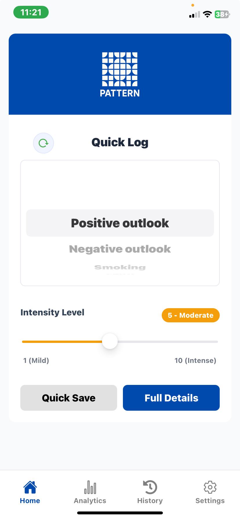 Pattern app screenshot